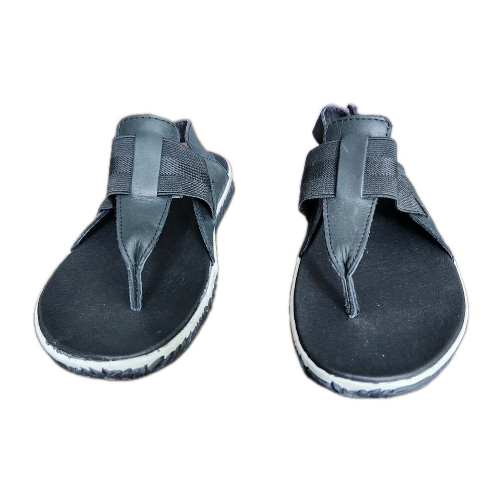 Nwot Sorel Women's Out N About Plus Thong Sandals with Ankle Strap Black Size 7 - Picture 3 of 9